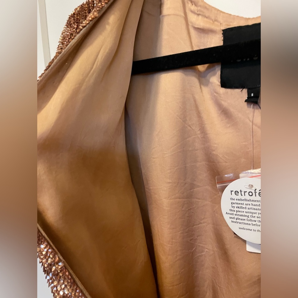 Retrofete Gabrielle Sequined gold Wrap Dress
$675 SZ L - Picture 11 of 15